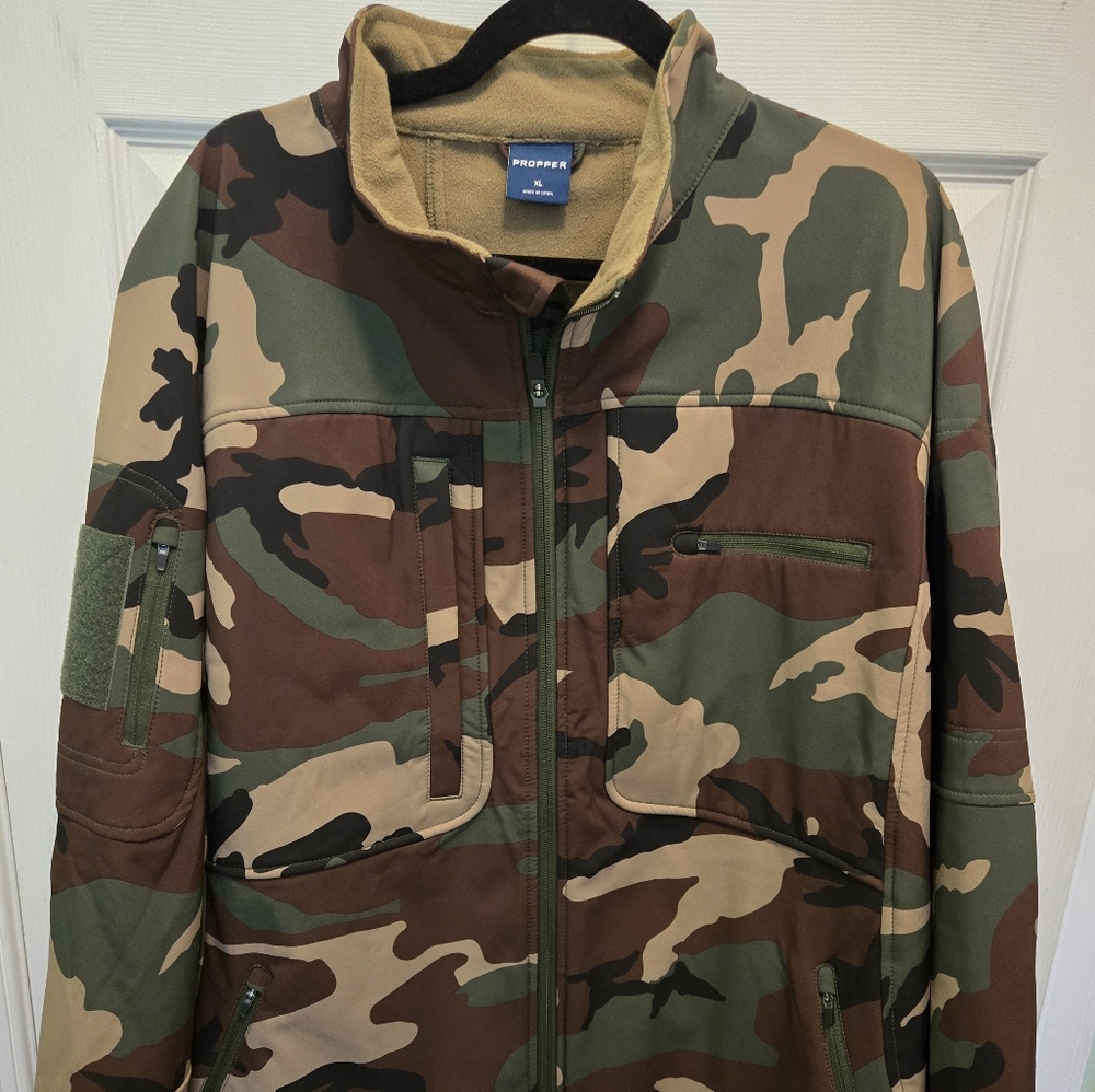 PROPPER BA Soft shell Jacket, woodland pattern size XL